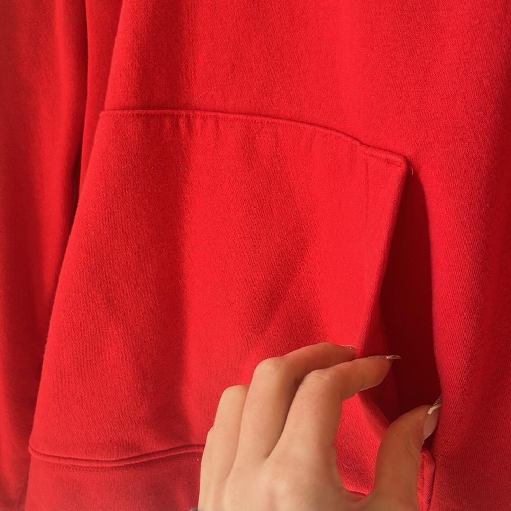 Red Nike sweatshirt. Like new worn once - Picture 4 of 6